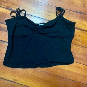 Sunday best, black, crop top